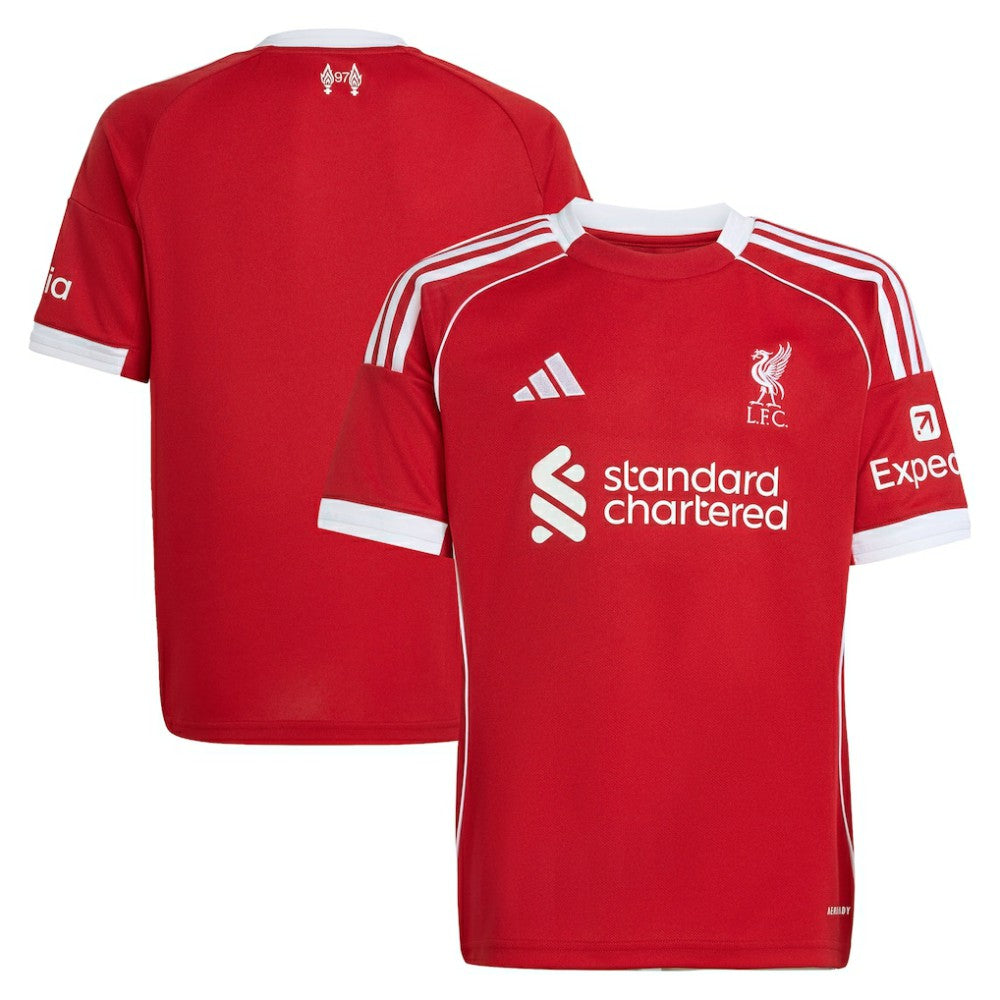 Adidas Liverpool Youth 2025/26 Home Replica Jerseys - Red