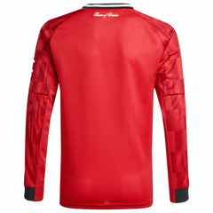 Adidas Manchester United Youth Home 2025/26 Replica Long Sleeve Jerseys - Red