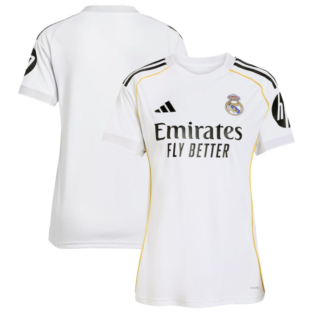Adidas Real Madrid Women's 2025/26 Home Replica Jerseys - White