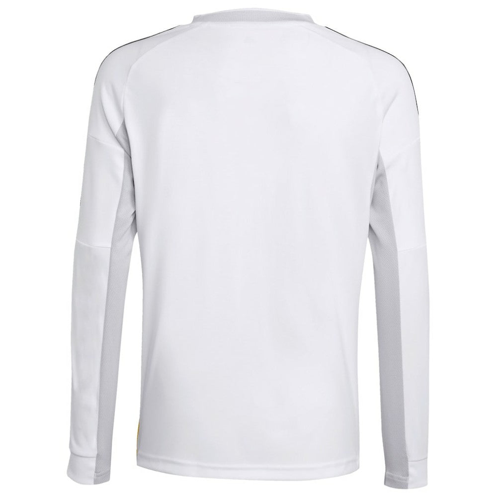 Adidas Real Madrid Youth 2025/26 Home Replica Long Sleeve Jerseys - White