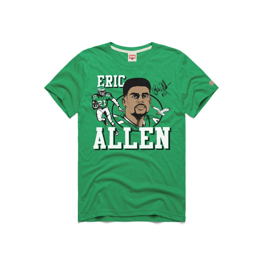 Eric Allen Philadelphia Eagles Homage Unisex HOF Player Graphic Tri-Blend T-Shirt Kelly Green - NFL