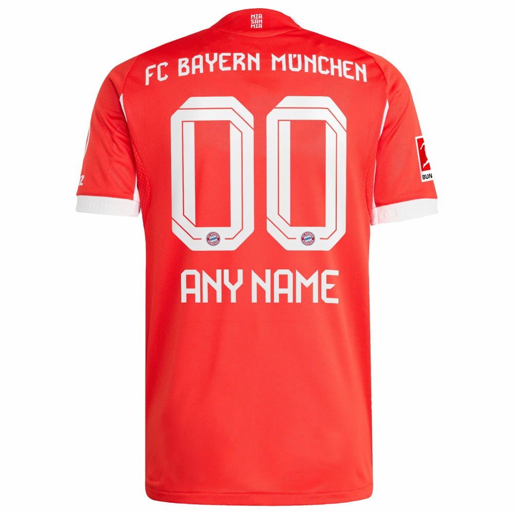 Adidas Bayern Munich 2025/26 Home Custom Jerseys - Red