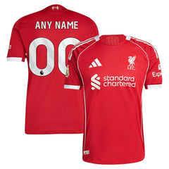 Adidas Liverpool 2025/26 Home Custom Jerseys - Red