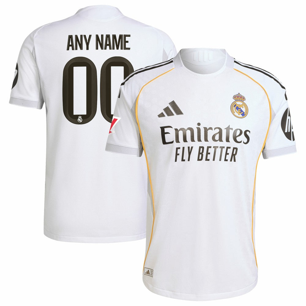 Adidas Real Madrid 2025/26 Home Custom Jerseys - White
