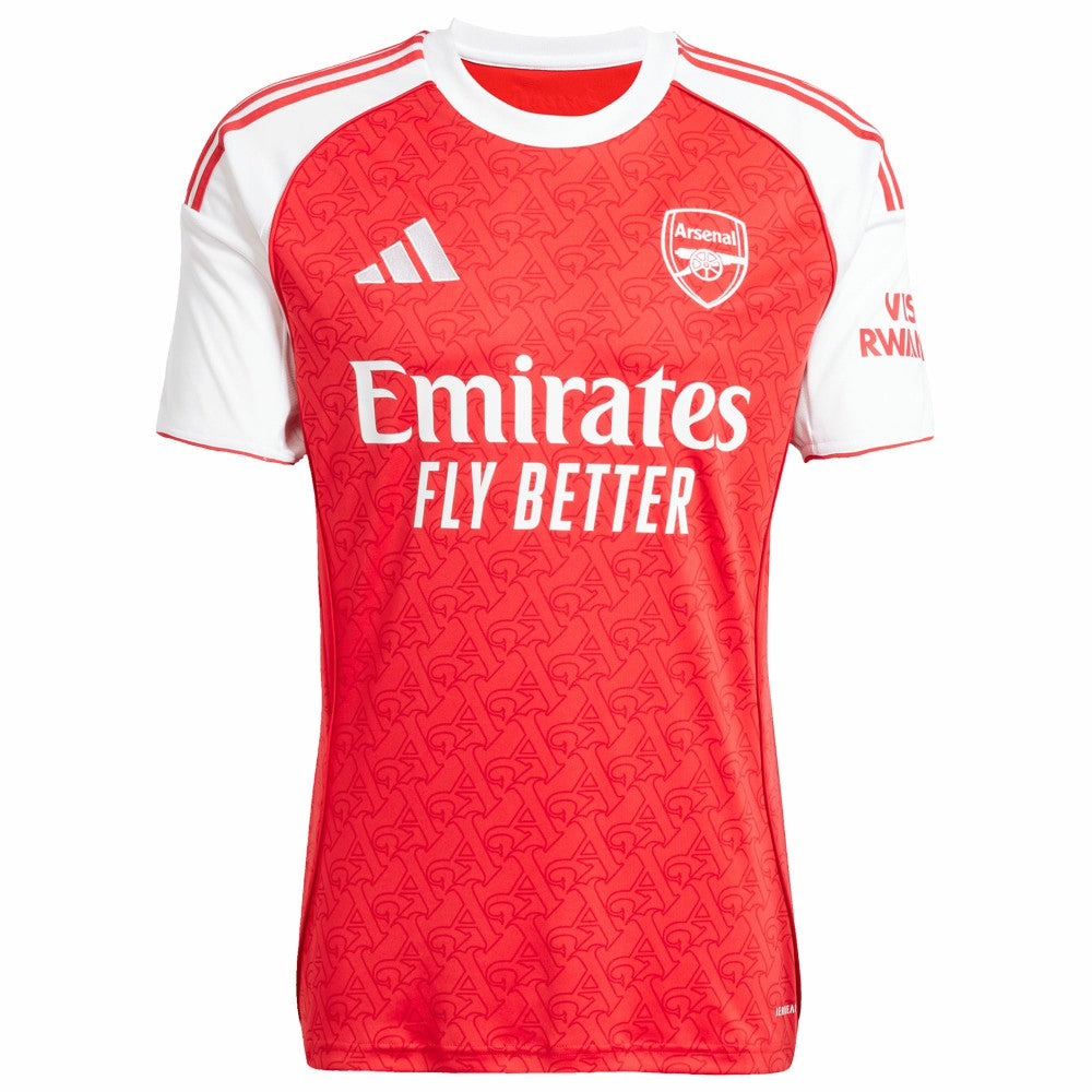 Adidas Arsenal 2025/26 Home Replica Custom Jerseys - Red