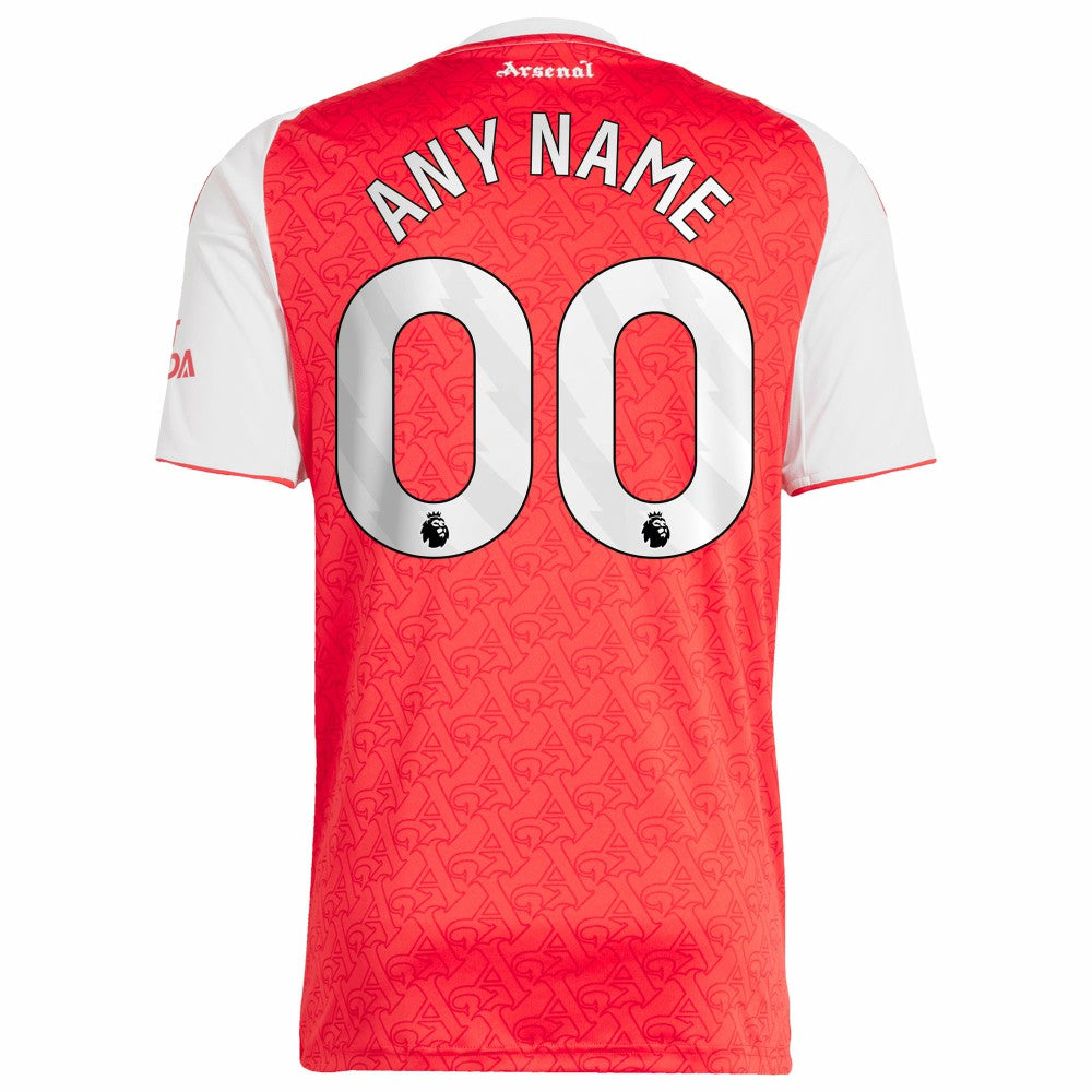 Adidas Arsenal 2025/26 Home Replica Custom Jerseys - Red