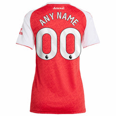 Adidas Arsenal Women's 2025/26 Home Replica Custom Jerseys - Red