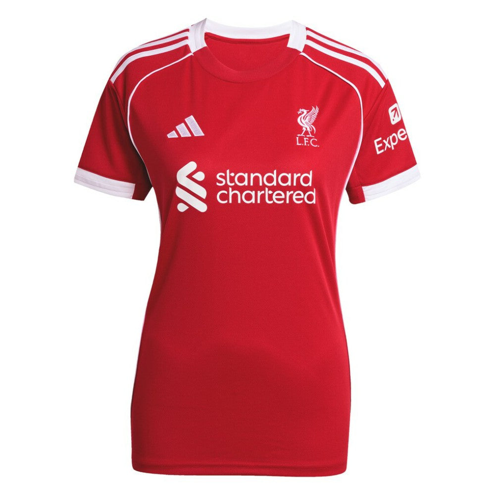 Adidas Liverpool Women's 2025/26 Home Custom Replica Jerseys - Red