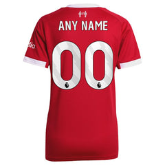 Adidas Liverpool Women's 2025/26 Home Custom Replica Jerseys - Red