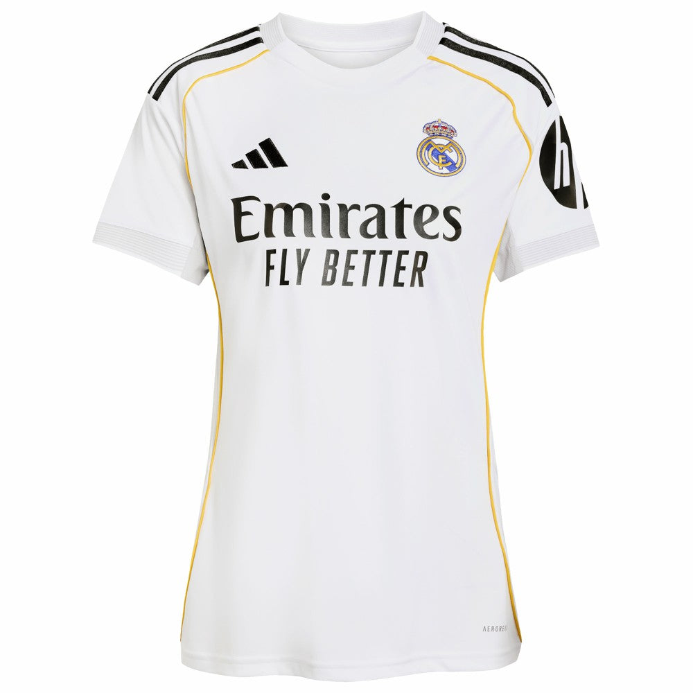 Adidas Real Madrid Women's 2025/26 Home Replica Custom Jerseys - White