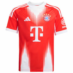 Adidas Bayern Munich Youth 2025/26 Home Replica Custom Jerseys - Red