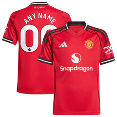Adidas Manchester United Youth Home 2025/26 Custom Replica Jerseys - Red