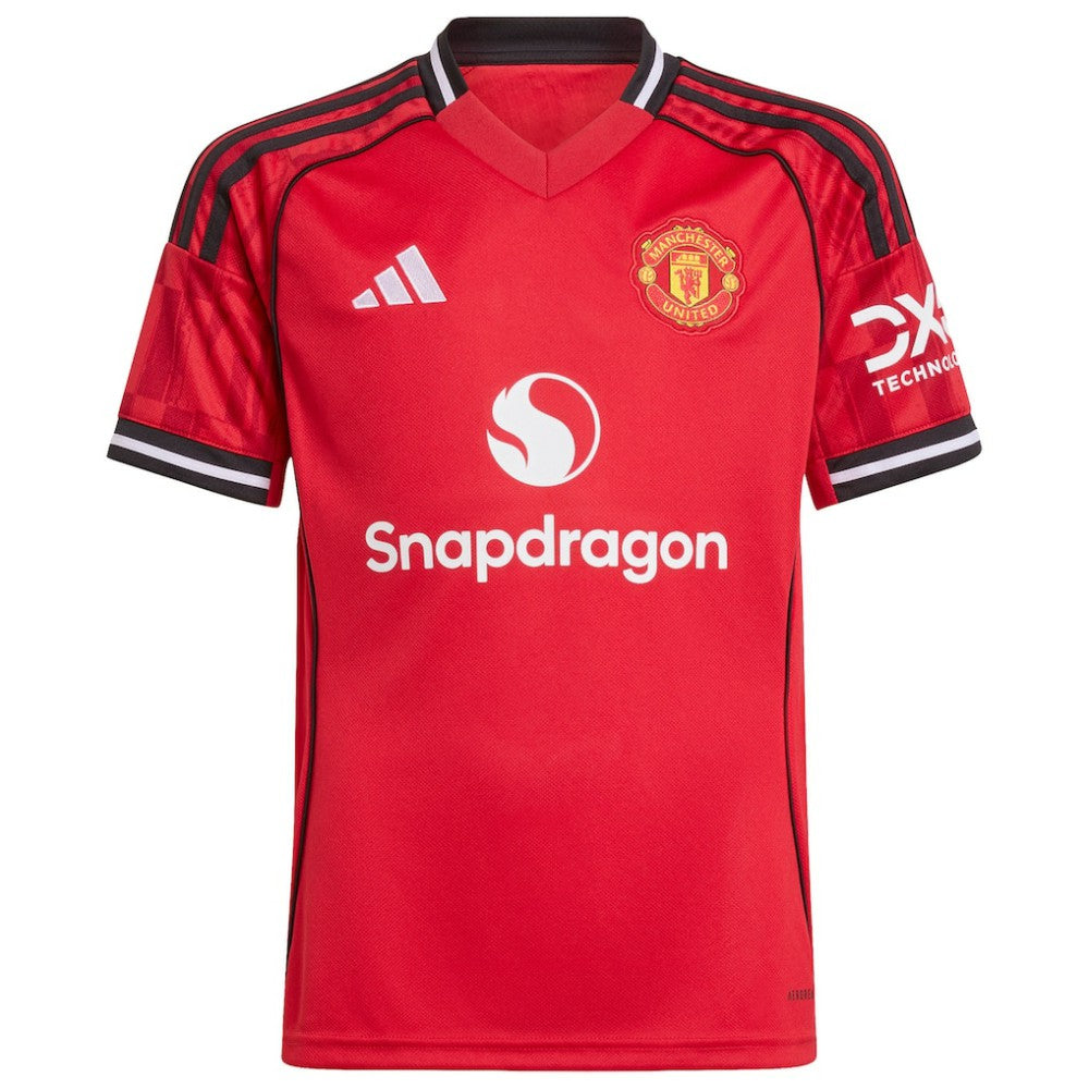 Adidas Manchester United Youth Home 2025/26 Custom Replica Jerseys - Red