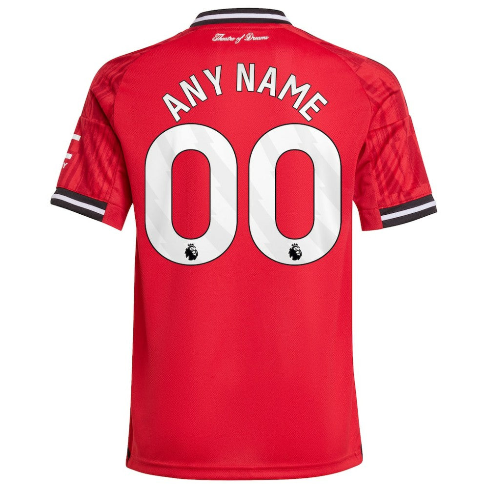 Adidas Manchester United Youth Home 2025/26 Custom Replica Jerseys - Red