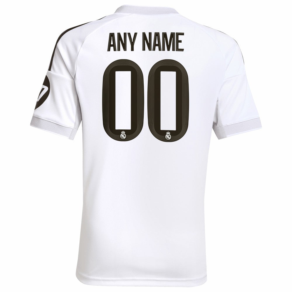 Adidas Real Madrid Youth 2025/26 Home Replica Custom Jerseys - White