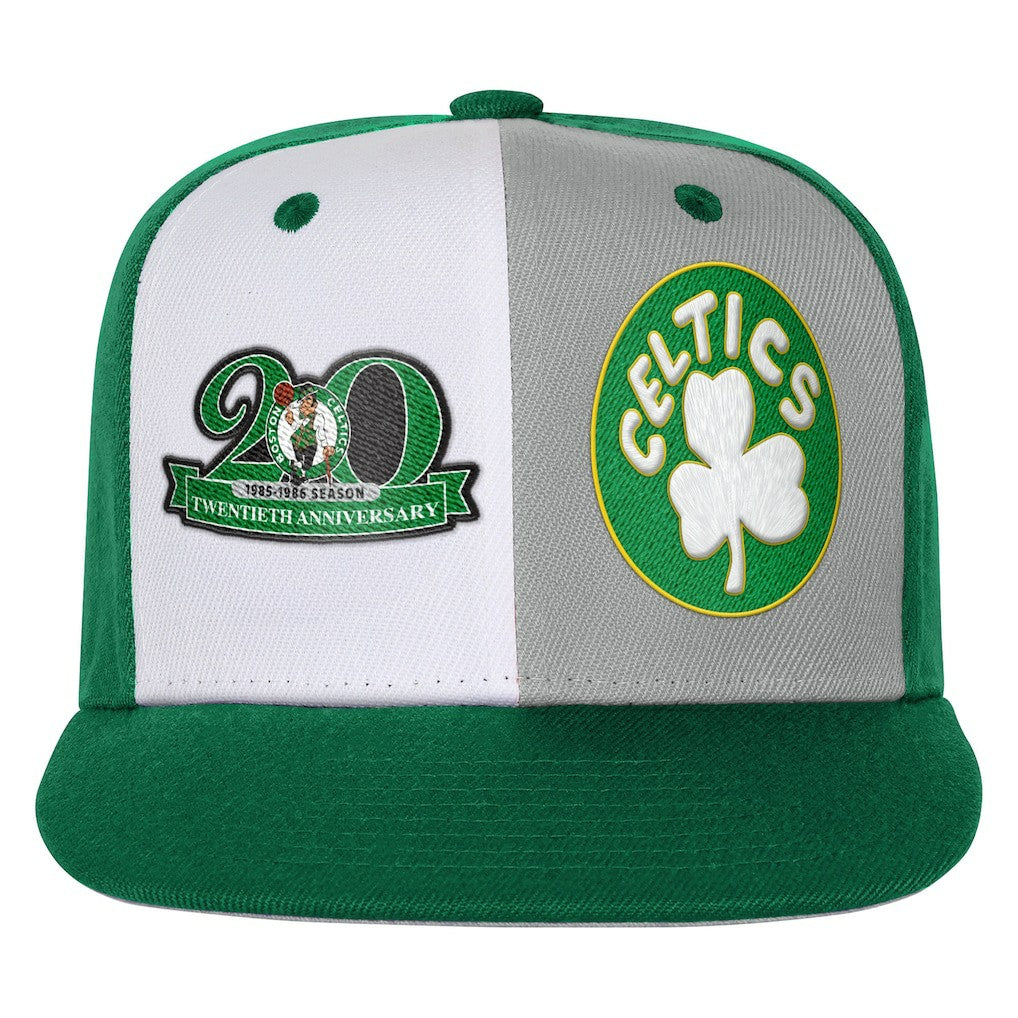 Mitchell & Ness - Boston Celtics Youth Anniversary Duo Front Snapback Hat - Kelly Green