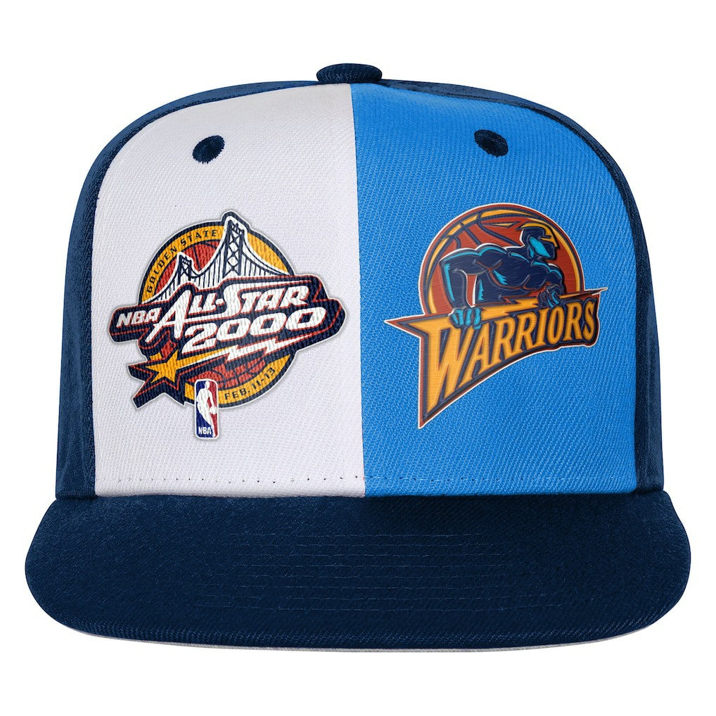 Mitchell & Ness - Golden State Warriors Youth 2000 All-Star Game Duo Front Snapback Hat - Navy