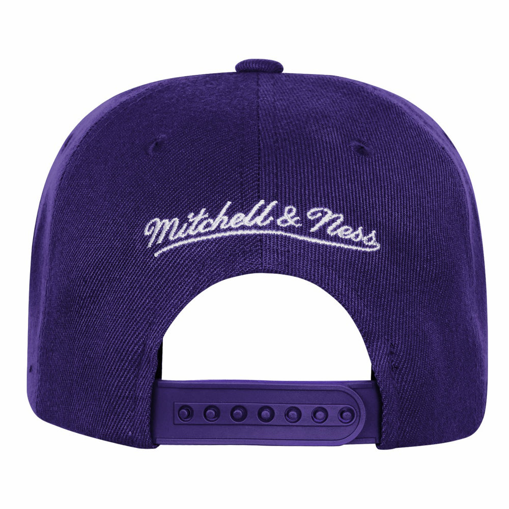 Mitchell & Ness - Los Angeles Lakers Youth 50th Anniversary Duo Front Snapback Hat - Purple