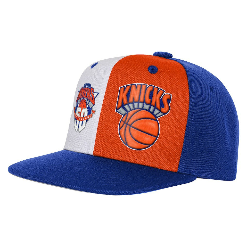 Mitchell & Ness - New York Knicks Youth 50th Anniversary Duo Front Snapback Hat - Blue