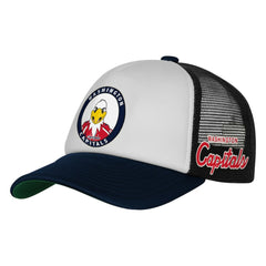 Washington Capitals Mitchell & Ness Youth Mascot Adjustable Trucker Hat White