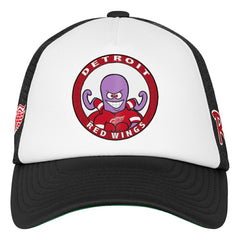 Detroit Red Wings - Mitchell & Ness Youth Mascot Adjustable Trucker Hat White