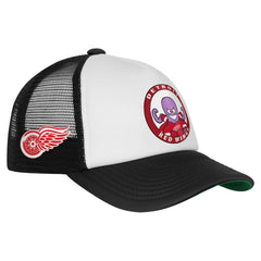 Detroit Red Wings - Mitchell & Ness Youth Mascot Adjustable Trucker Hat White