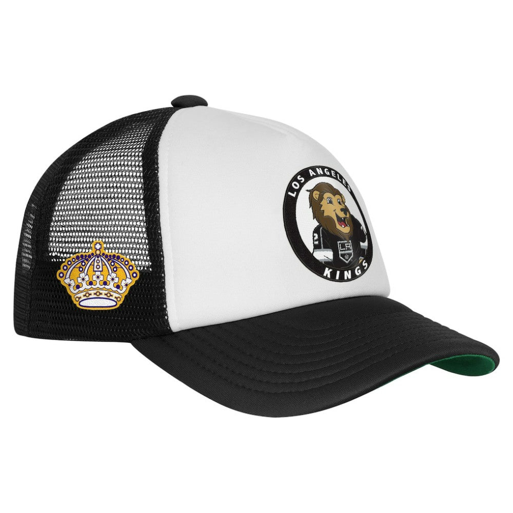 Los Angeles Kings - Mitchell & Ness Youth Mascot Adjustable Trucker Hat White