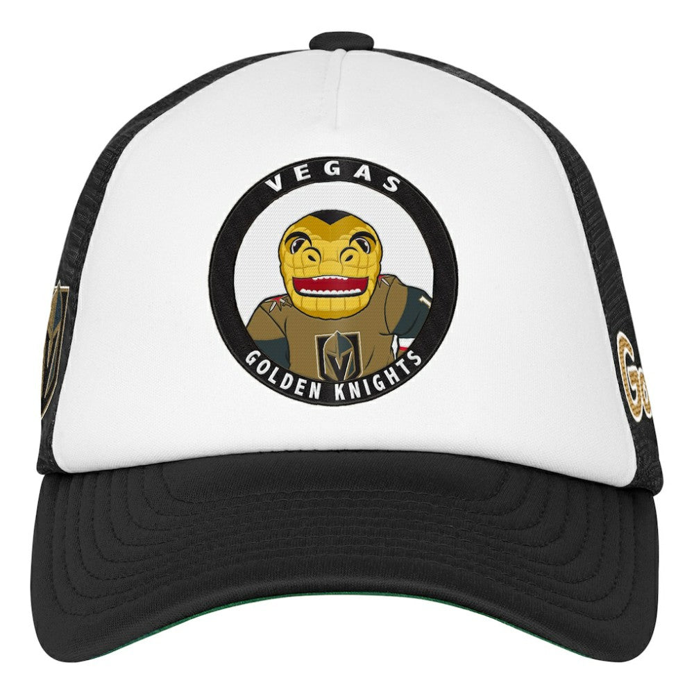 Vegas Golden Knights Mitchell & Ness Youth Mascot Adjustable Trucker Hat White