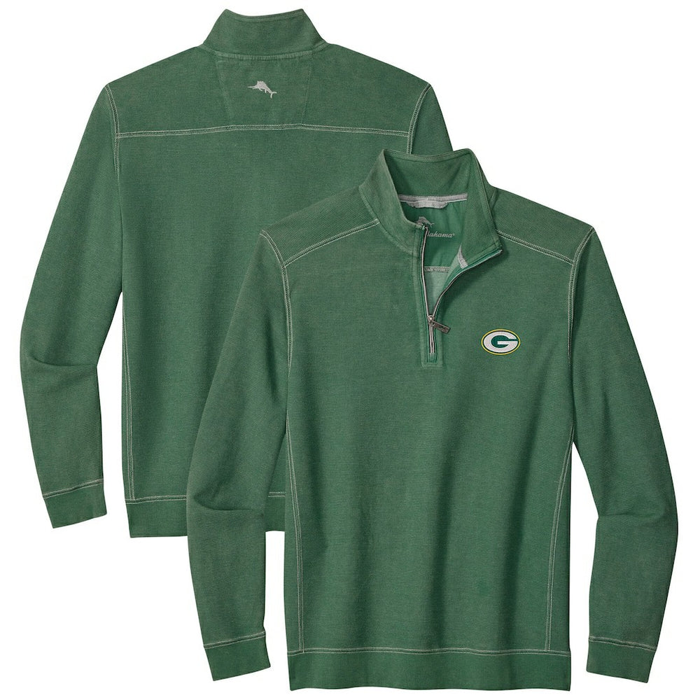 Green Bay Packers Big & Tall Montego Bay Half-Zip Pullover Green - Tommy Bahama