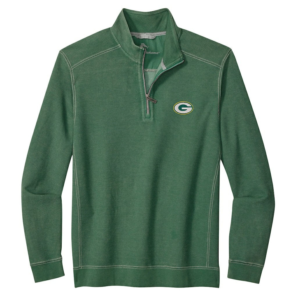 Green Bay Packers Big & Tall Montego Bay Half-Zip Pullover Green - Tommy Bahama