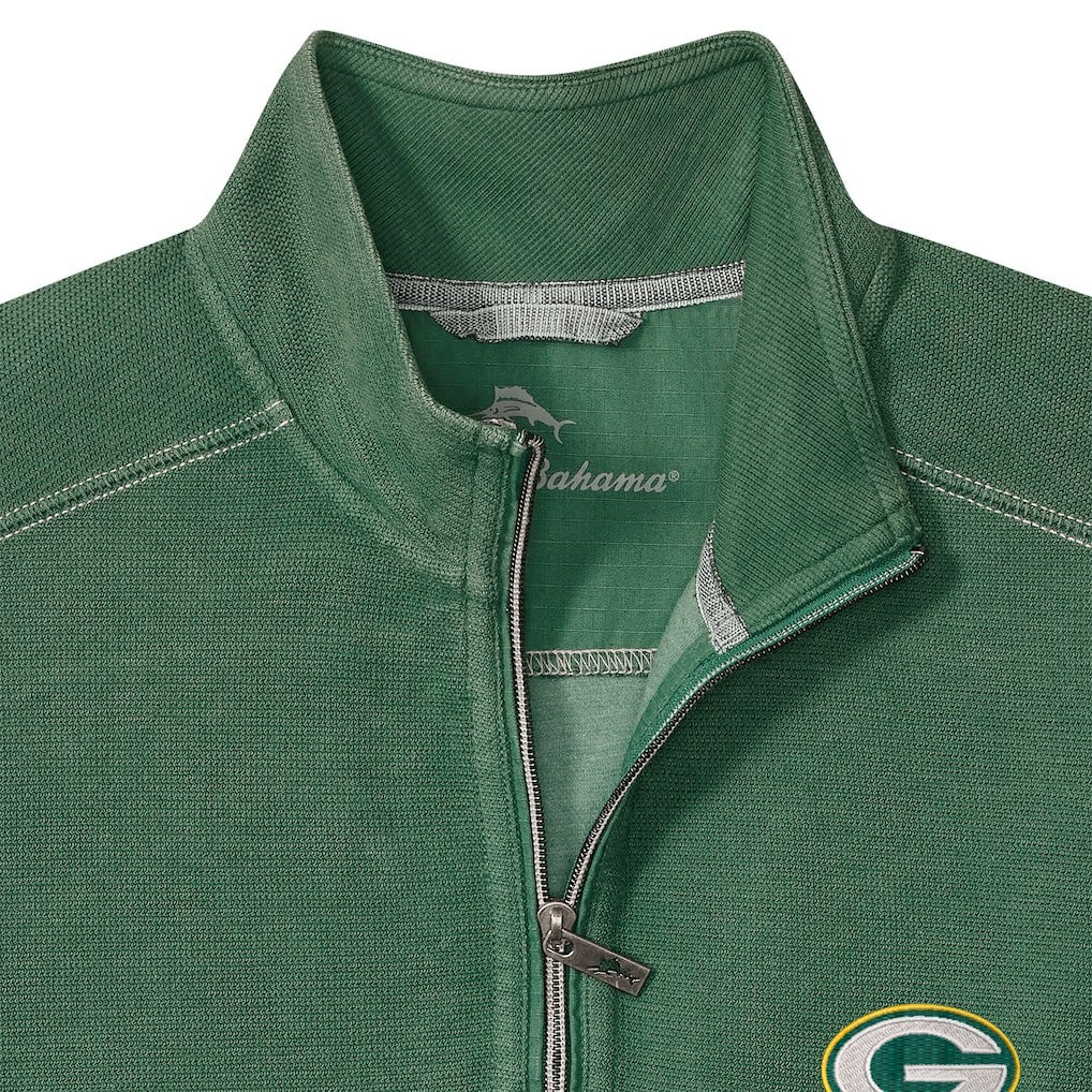 Green Bay Packers Big & Tall Montego Bay Half-Zip Pullover Green - Tommy Bahama