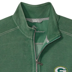 Green Bay Packers Big & Tall Montego Bay Half-Zip Pullover Green - Tommy Bahama