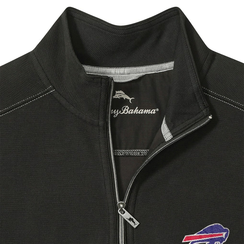 Buffalo Bills Big & Tall Montego Bay Half-Zip Pullover Black - Tommy Bahama