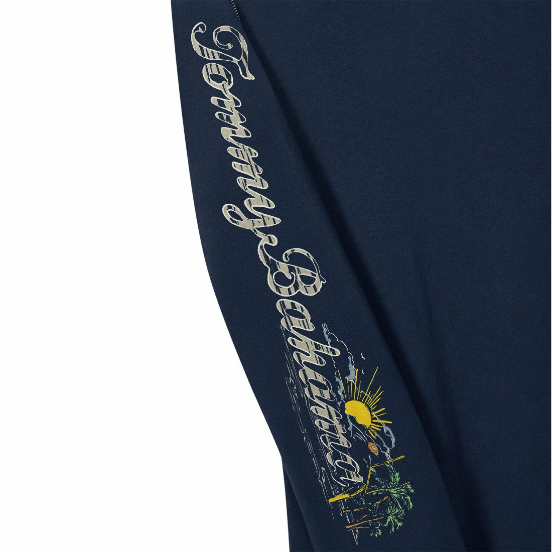 Houston Texans Oasis Endzone Lux Long Sleeve T-Shirt Navy - Tommy Bahama