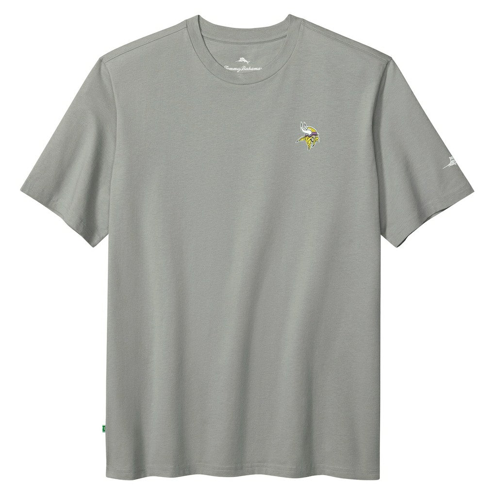 Minnesota Vikings Huddle & Hang Tens T-Shirt Gray - Tommy Bahama