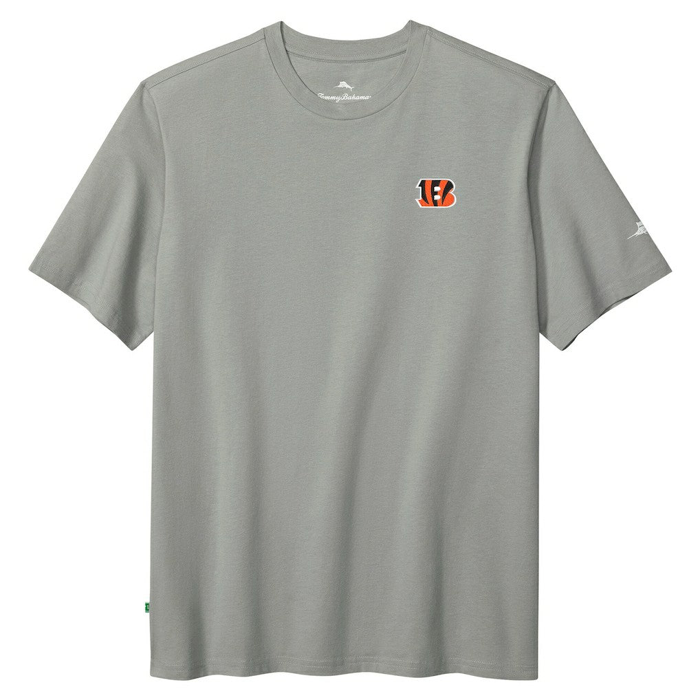 Cincinnati Bengals Huddle & Hang Tens T-Shirt Gray - Tommy Bahama