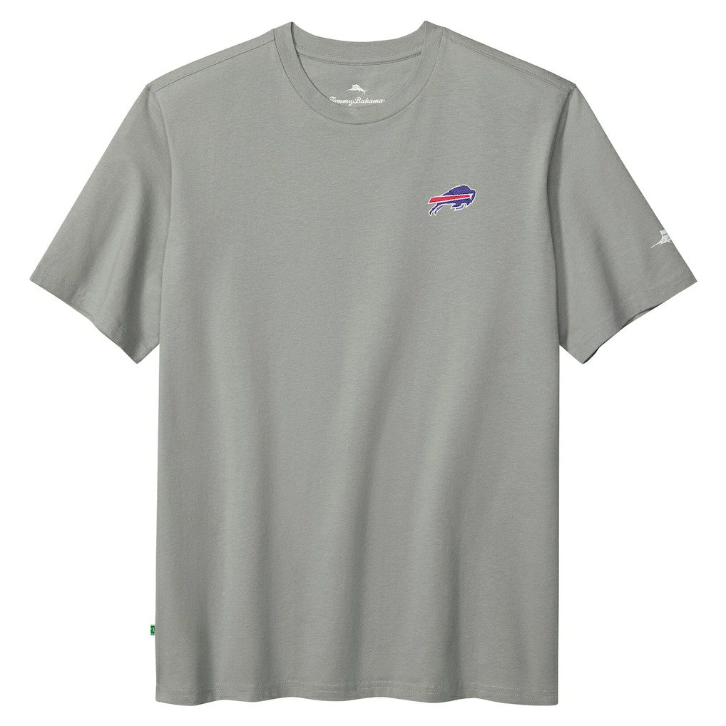 Buffalo Bills Huddle & Hang Tens T-Shirt Gray - Tommy Bahama