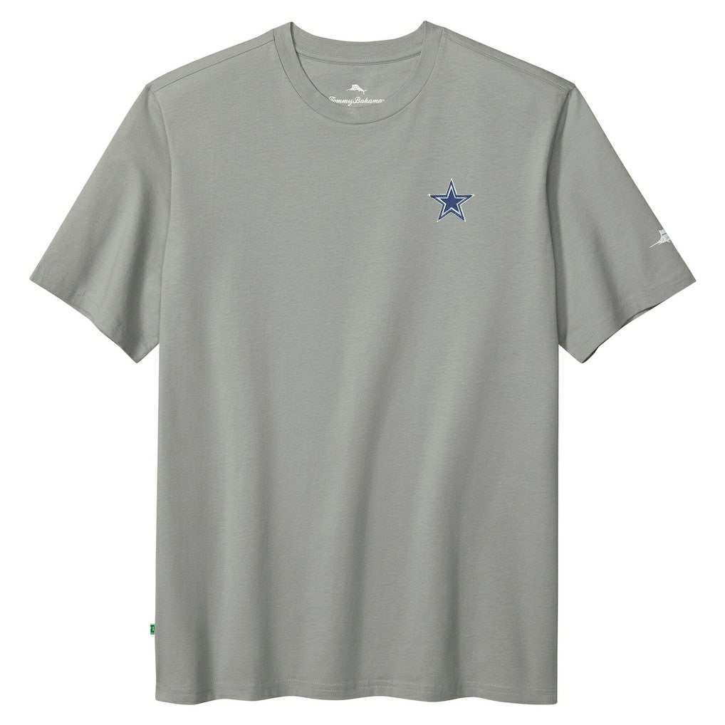 Dallas Cowboys Huddle & Hang Tens T-Shirt Gray - Tommy Bahama