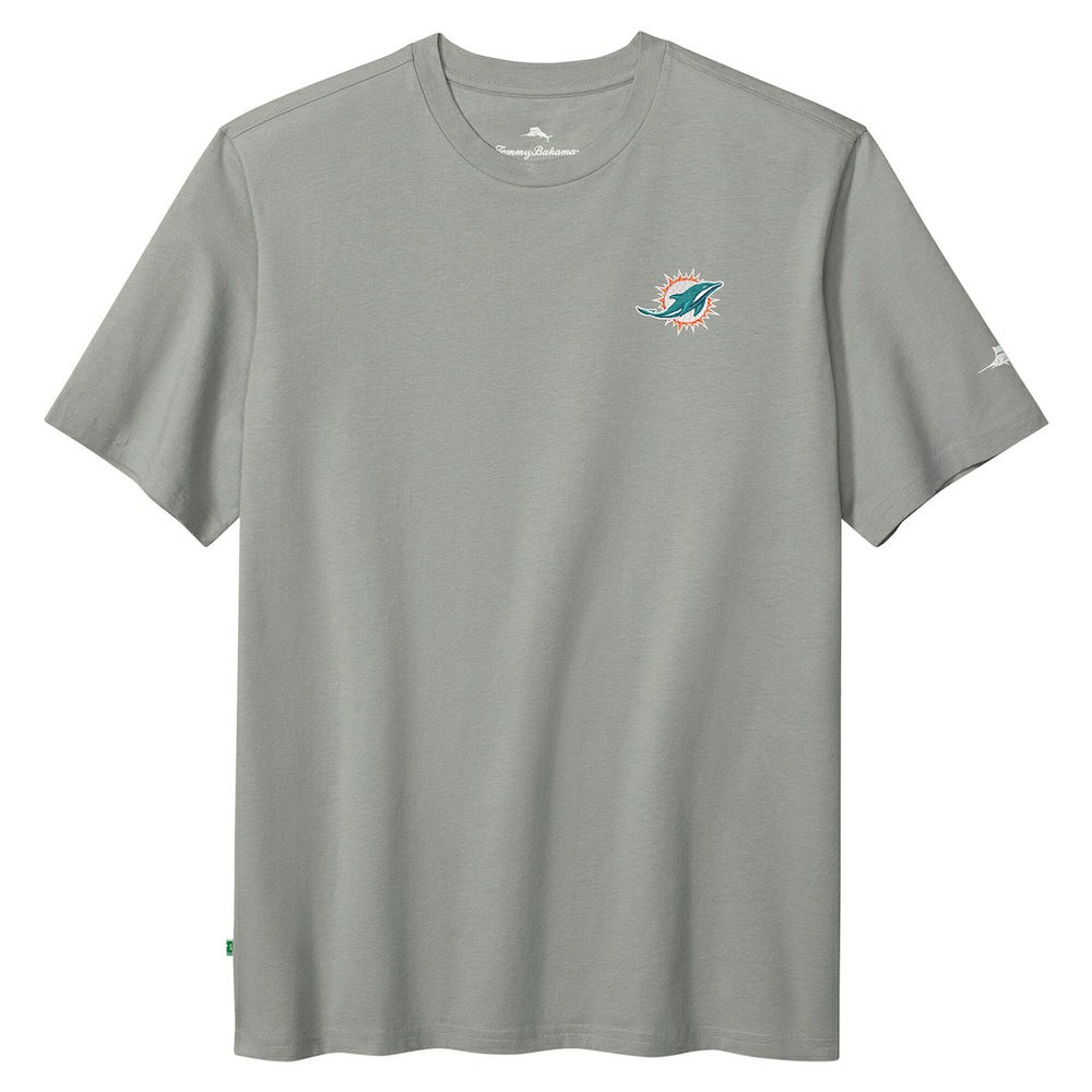 Miami Dolphins Huddle & Hang Tens T-Shirt Gray - Tommy Bahama