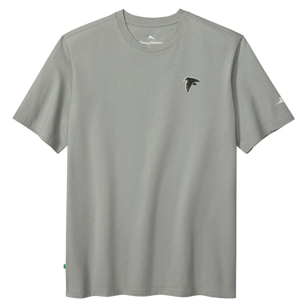 Atlanta Falcons Huddle & Hang Tens T-Shirt Gray - Tommy Bahama
