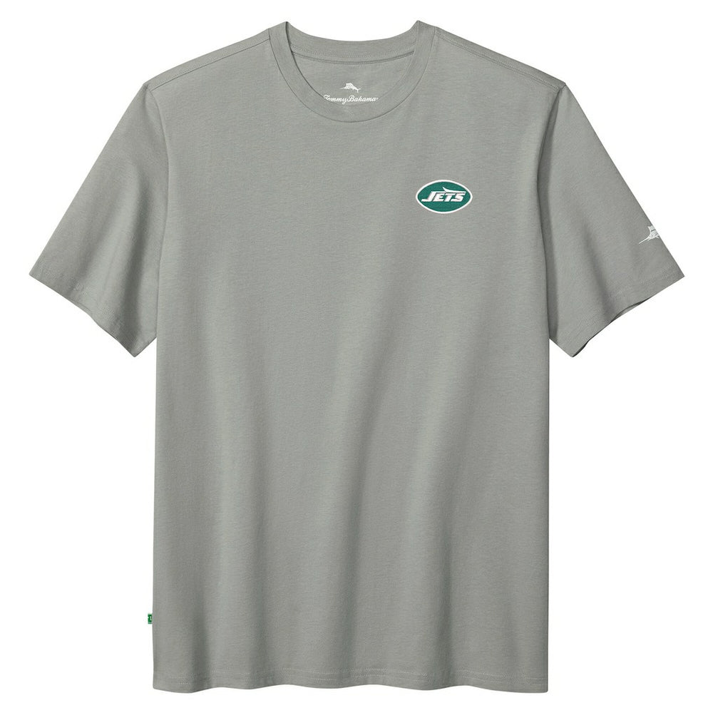 New York Jets Huddle & Hang Tens T-Shirt Gray - Tommy Bahama
