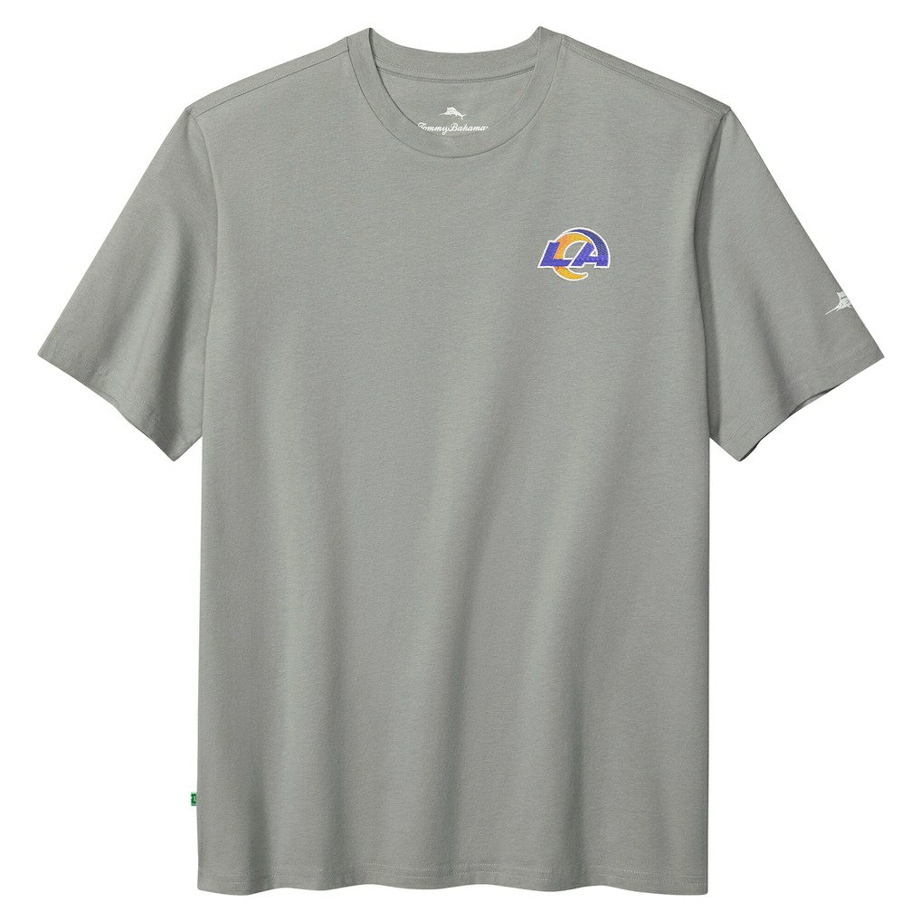Los Angeles Rams Huddle & Hang Tens T-Shirt Gray - Tommy Bahama