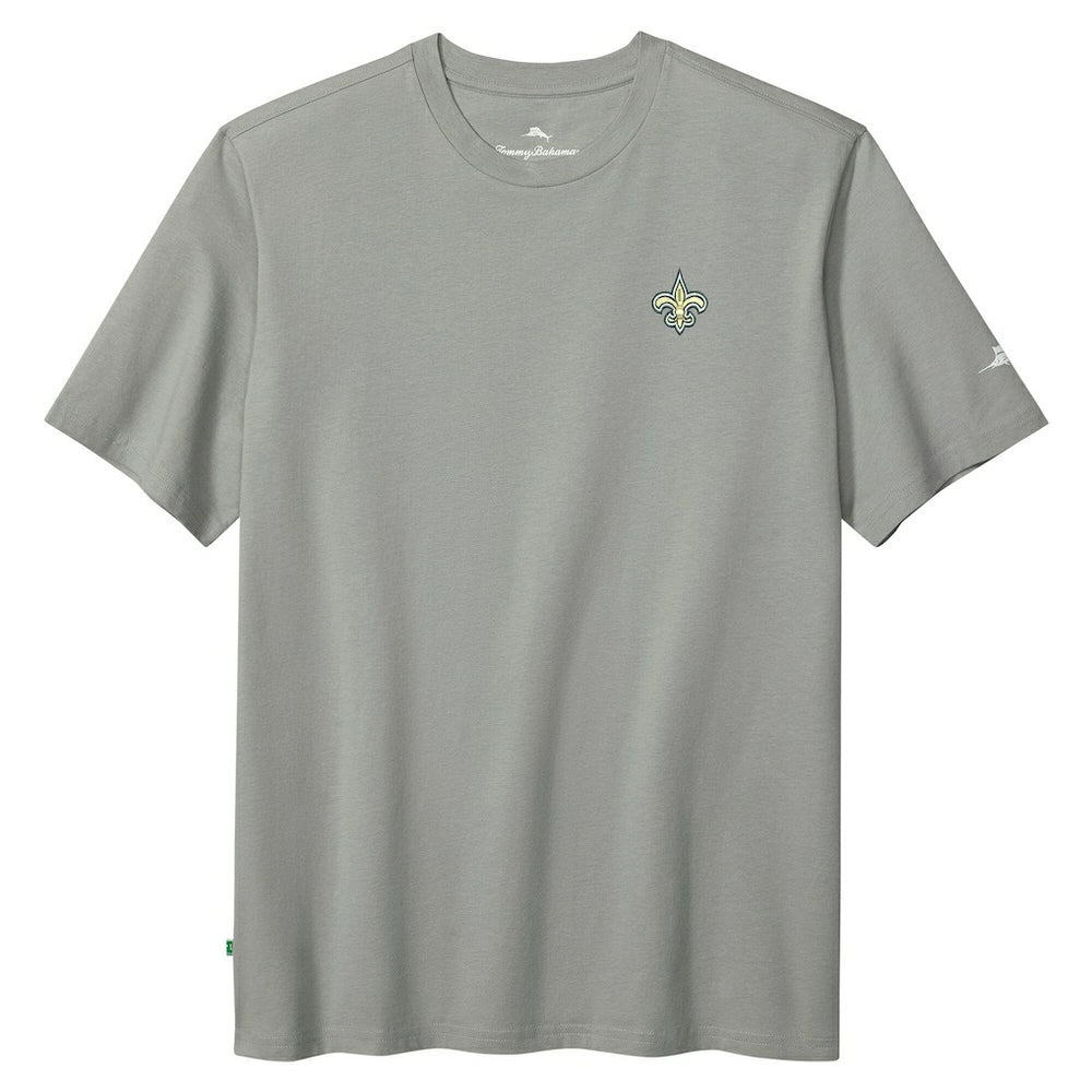 New Orleans Saints Huddle & Hang Tens T-Shirt Gray - Tommy Bahama