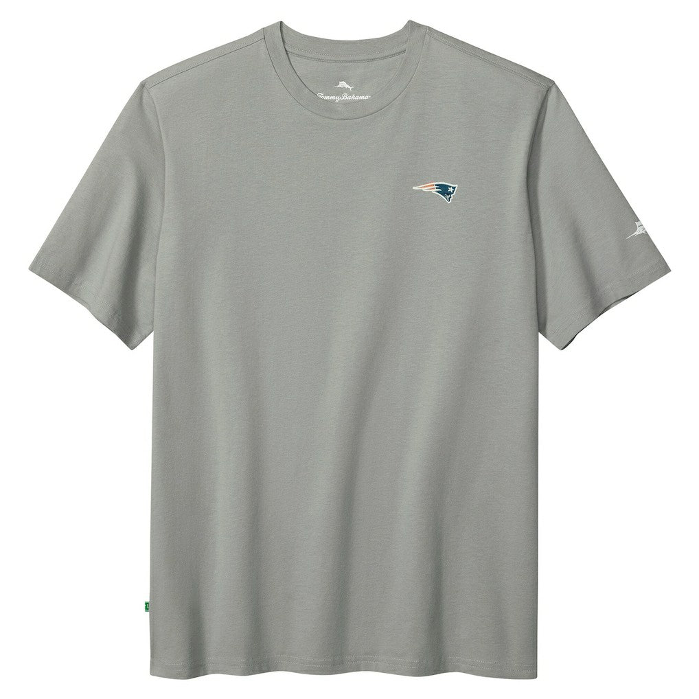 New England Patriots Huddle & Hang Tens T-Shirt Gray - Tommy Bahama