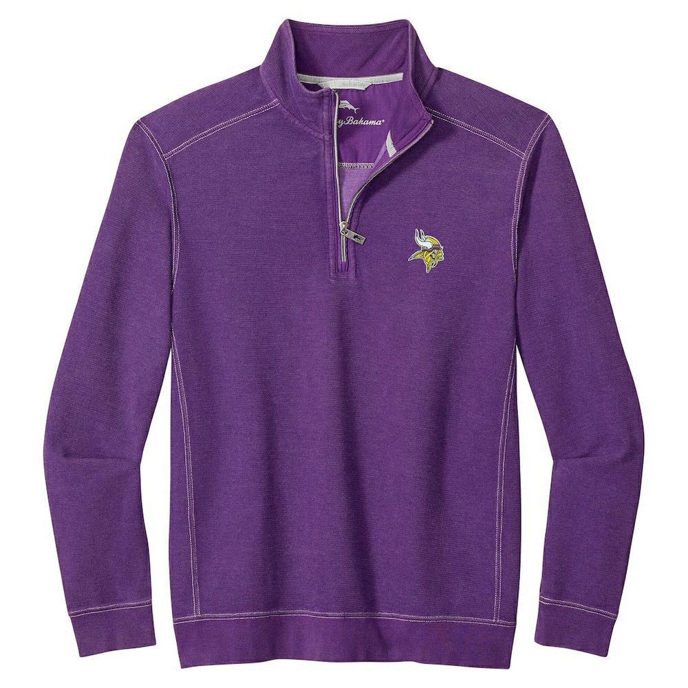 Minnesota Vikings Sport Tobago Half-Zip Pullover Purple - Tommy Bahama