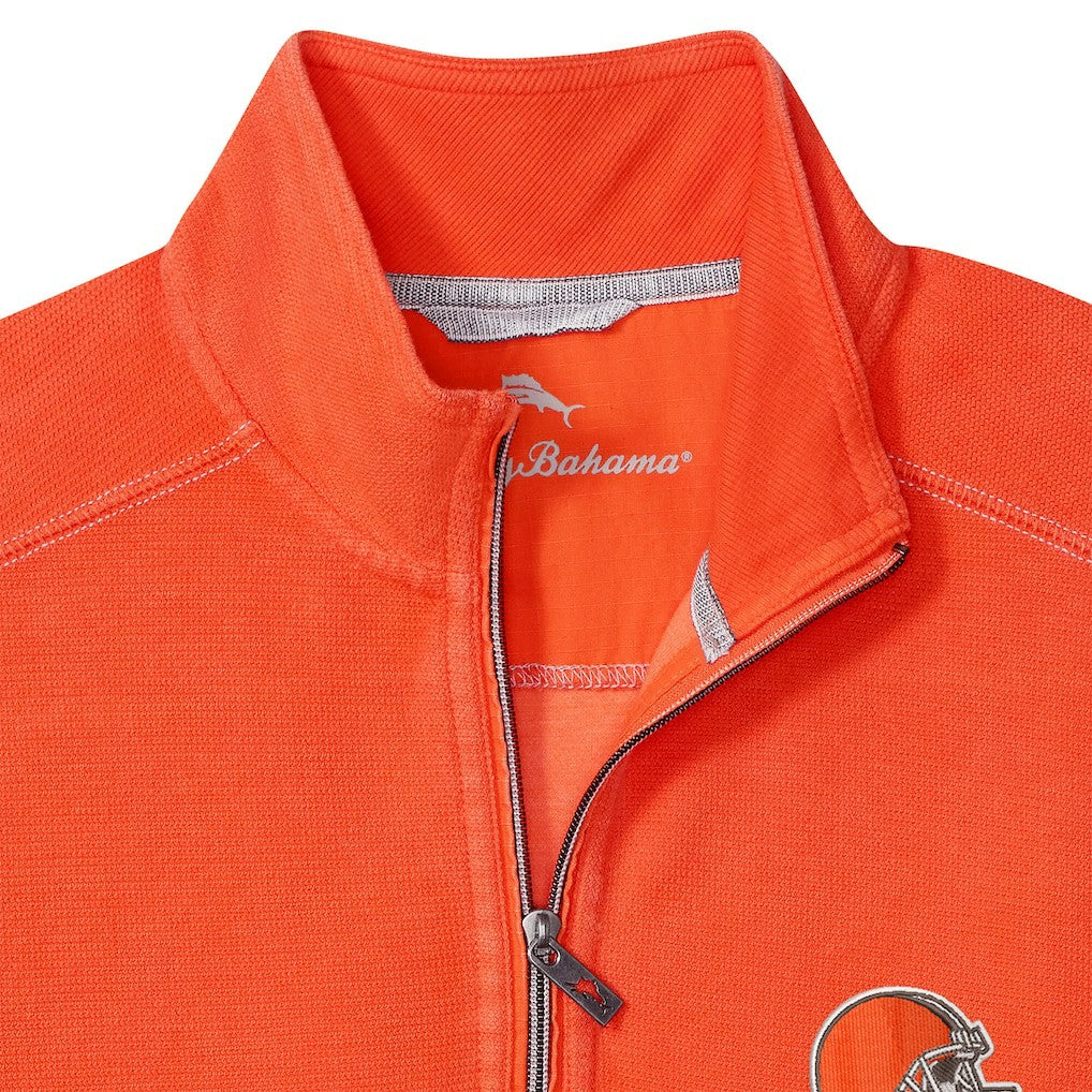 Cleveland Browns Sport Tobago Half-Zip Pullover Orange - Tommy Bahama