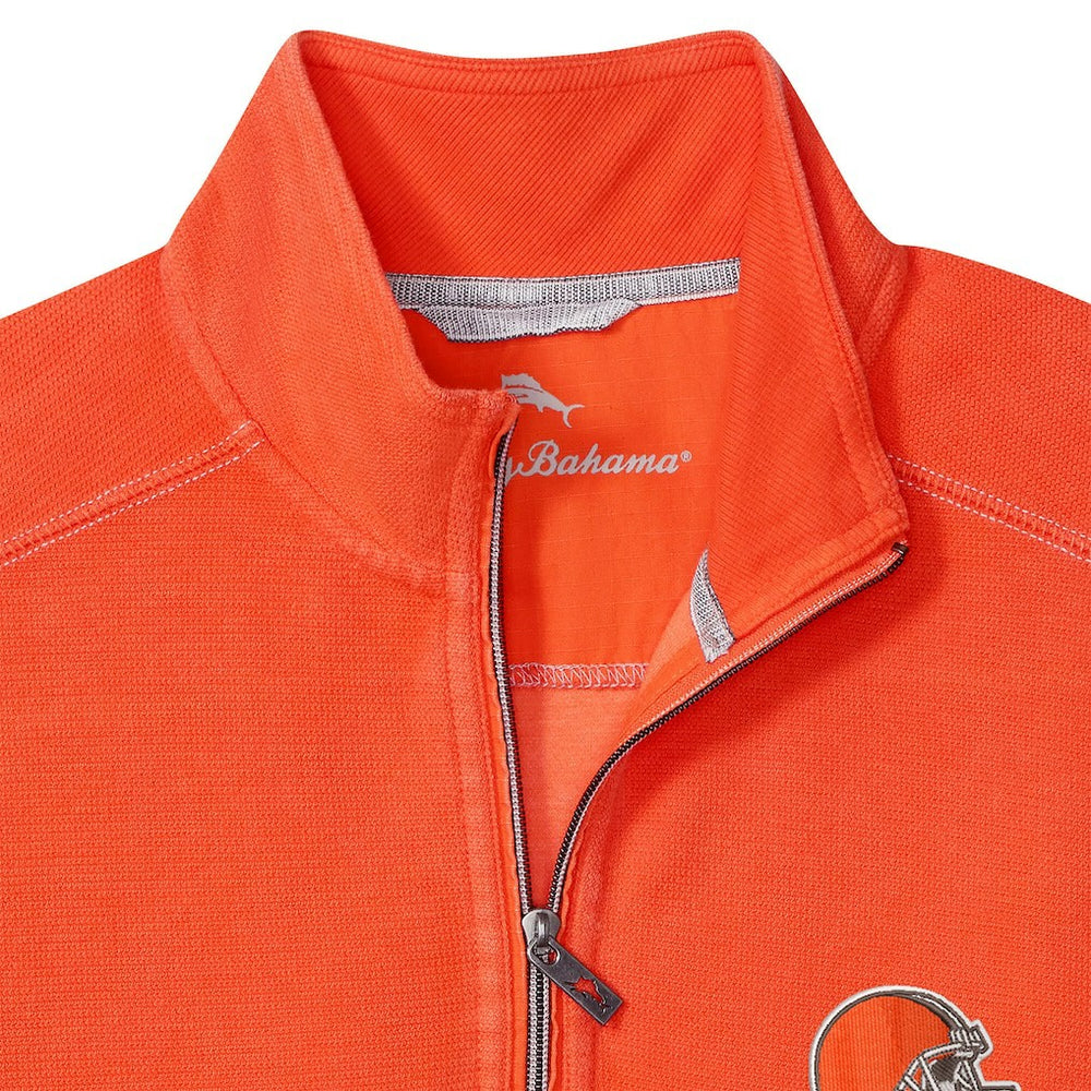 Cleveland Browns Sport Tobago Half-Zip Pullover Orange - Tommy Bahama