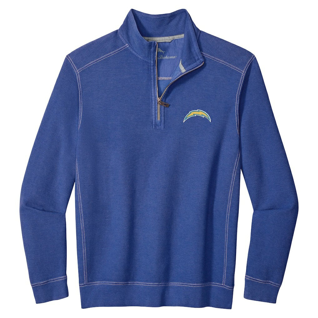 Los Angeles Chargers Sport Tobago Half-Zip Pullover Royal - Tommy Bahama