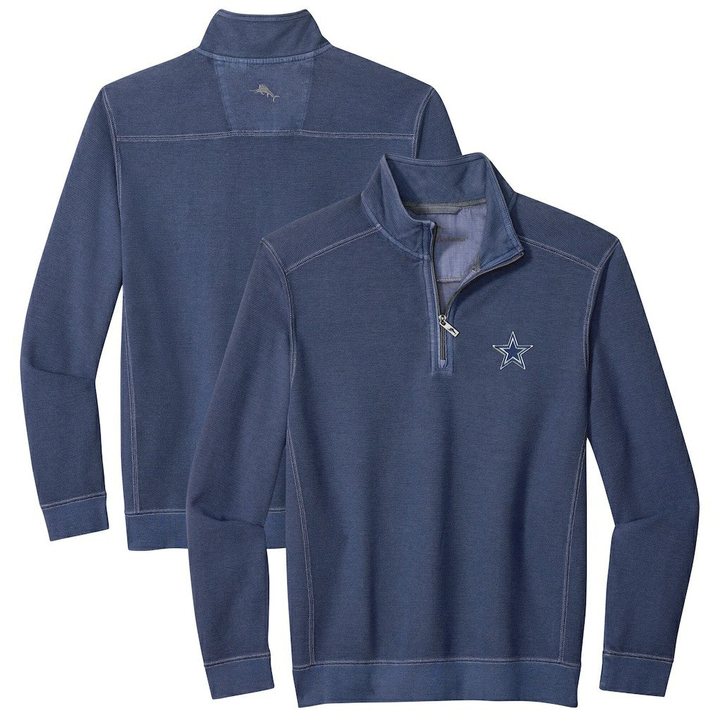 Dallas Cowboys Sport Tobago Half-Zip Pullover Navy - Tommy Bahama