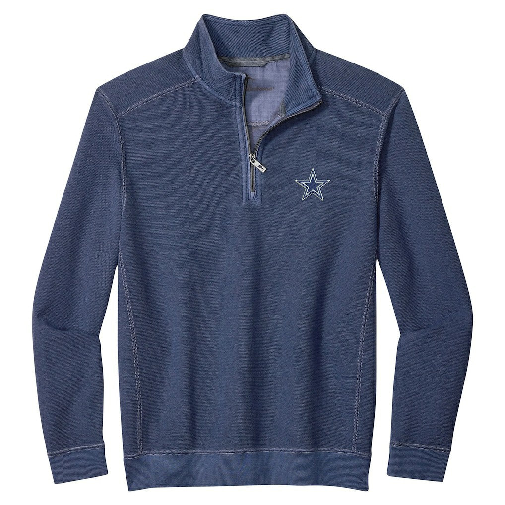 Dallas Cowboys Sport Tobago Half-Zip Pullover Navy - Tommy Bahama